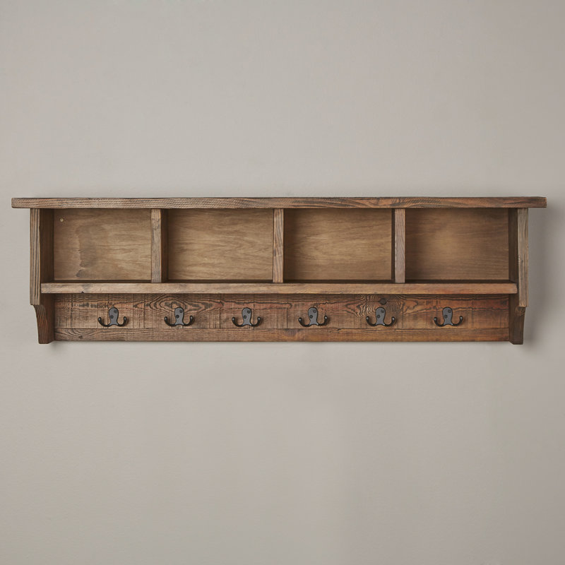 Loon Peak Somers Wall Mounted Coat Rack with Storage Cubbies & Reviews